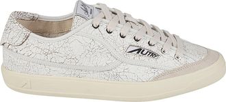 Autry Windscape Low Cracked Leather Sneakers