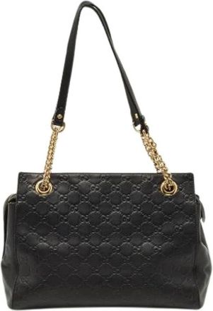 Gucci Pre-owned Shoulder Bags, female, Black, Size: ONE SIZE Pre-owned Shoulder Bag
