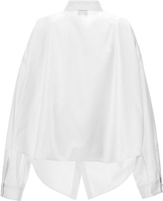 Balenciaga Asymmetric Oversized Shirt - White
