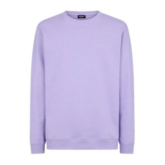 Dondup Regular-fit Crew-neck Sweatshirt - male - Dondup - Sweatshirts - Purple - L - Sweatshirts & Hoodies