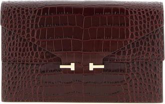 Tom Ford Aube Mini Clutch Tas - Dames - Schoudertassen - Rood - ONE Size - Leer - Tassen