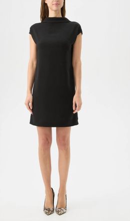 Trina Turk Chorus Mock Neck Dress In Black