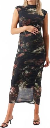 Ripe Vella Nursing Midi Dress In Black