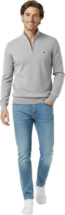Jack Wills Heren Trui met trechterhals (Licht as gem&ecirc;leerd)
