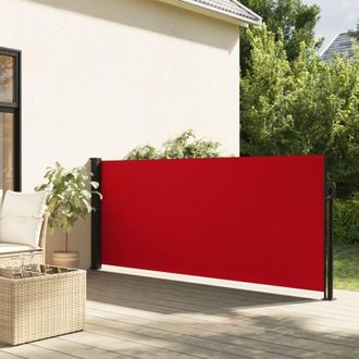 vidaXL Toldo Lateral Retr&aacute;ctil Rojo 120x600 Cm Vidaxl