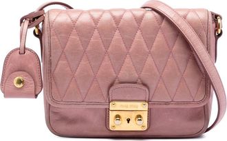 Miu Miu Pre-owned Miu Miu Vitello Shine Trapu Crossbody Ladies KW6VML0MZTM15GKX