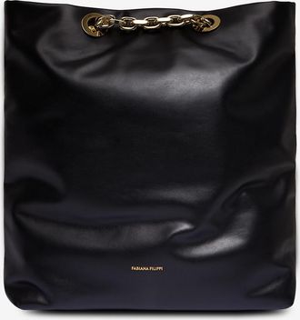 Fabiana Filippi Grosse Schultertasche aus Nappaleder