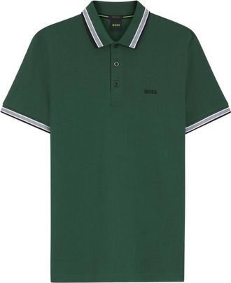 HUGO BOSS Striped Collar Polo Shirt
