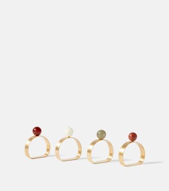 Natalia Criado Set of 4 gold-plated decorative objects