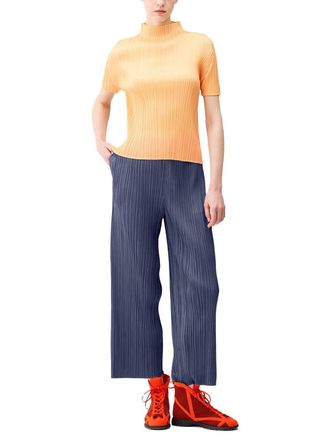 Issey Miyake Pleats Please Trousers - Navy Blue