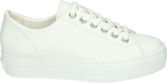 Paul Green Schoenen, Dames, Wit, 39 EU, Leer, Sportieve Lage Dames Sneakers Wit