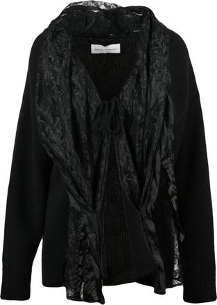 Niccol&ograve; Pasqualetti Centrino Cardigan - Dames - Vesten - Zwart - XS - Wol - Truien & Vesten