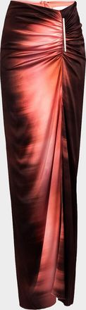 Silvia Tcherassi Keiry Silk Stretch Skirt