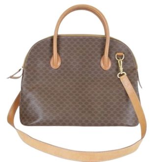 Celine Pre-owned Handbags, female, Brown, Size: ONE SIZE Pre-owned Macadam Shoulder bag