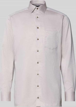 Olymp Regular Fit Businesshemd aus Baumwolle mit Kentkragen in Sand, Gr&ouml;&szlig;e 39