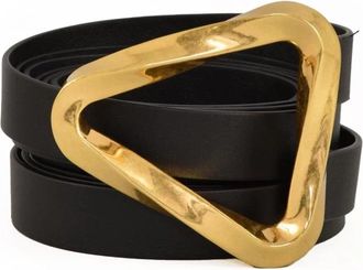 Bottega Veneta Leren Riem - Dames - Riemen - Zwart - M - Leer - Accessoires