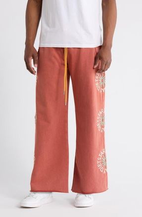 Diet Starts Monday Sol Embroidered Wide Leg Sweatpants at Nordstrom, Size Xx-Large