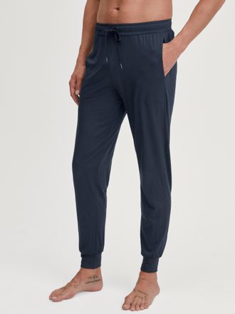 CALIDA Pyjamahose CALIDA DSW Balancing, Herren, Gr. XXL (58/60), N-Gr, blau (saphir blau), Single Jersey, Obermaterial: 65% Modal (TENCEL), 28% Modal, 7% Ela