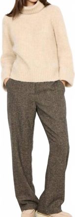 soya concept Torino Turtleneck Sweater Top In Sand Melange