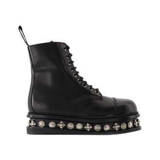 Toga Archives Lace-up Boots, female, Black, Size: 5 US Aj1287 Boots - Toga Pulla - Leather - Black