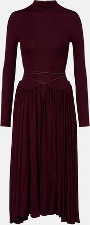 Alaia Gathered midi dress