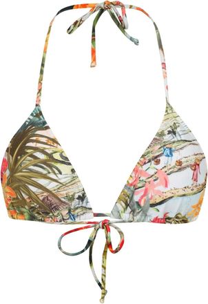 Lygia & Nanny Hanna triangle halterneck bikini top - women - Polyamide - 40 - White