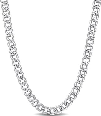 Amour 6.5mm Curb Link Chain Necklace In Sterling Silver, 18 In