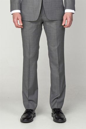 Scott Mens Regular Suit Trousers in Grey