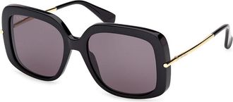 Max Mara MM0195 01A Womens Sunglasses Size 55