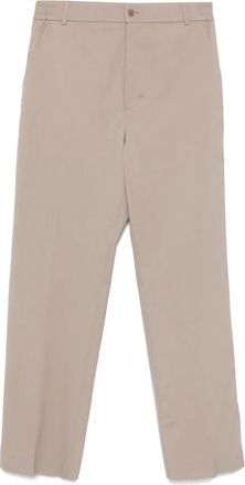 Moncler Pantaloni sartoriali in gabardine - Marrone
