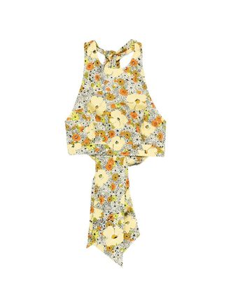 Alemais Orange Blossom Halter Neck Top