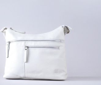 Lakeland Leather Womens Winleigh Shoulder Bag in White - One Size