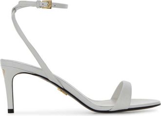 Prada White Leather Heels