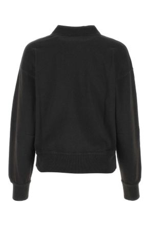 Isabel Marant Womens Slate Cotton Moby Sweatshirt Black Felpe Sweater