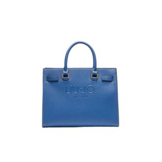 Liu Jo Tassen, Dames, Blauw, ONE Size, Polyester, Logo Tote Bag