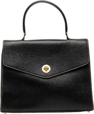 Celine Pre-owned Handbags, female, Black, Size: ONE SIZE Pre-owned Vintage Leather Handbag