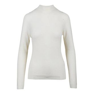 Fabiana Filippi Mad216F102 Trui met ronde hals - Dames - Truien - Wit - Maat: S Wol