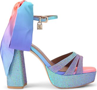 Kurt Geiger Womens Brixton Platform Sandals - Multicolour Fabric - Size UK 5