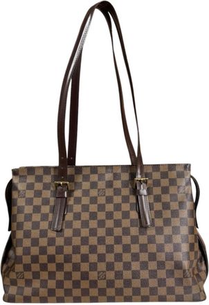 Louis Vuitton Brown Damier Canvas Ebene Galle Or Damier Canvas Tote Bag (Pre-Owned)