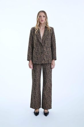 James Lakeland Leopard Print Detail Blazer