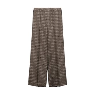 Max Mara Wide Trousers, female, Multicolor, Size: L Mxmvischio Trousers