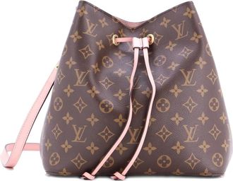Louis Vuitton NeoNoe Handbag Monogram Canvas with Leather MM bucket bag - Marrone