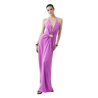 Simona Corsellini Gowns, female, Purple, Size: XS Ab11201 Orchidea Dress
