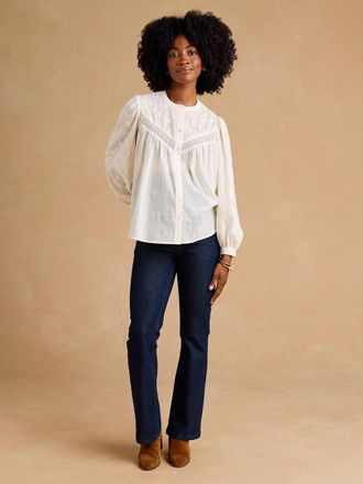 Envie de Fraise Flare-Umstandsjeans dunkel blau