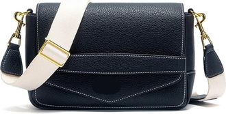 Generic Shoulder Bags Grey Simple Texture Flip Cover Soft Square Bag Woman Commuter(Black)