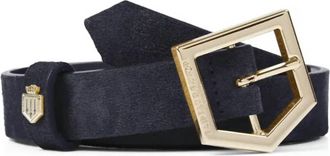 FAIRFAX & FAVOR Womens Sennowe Belt In Navy Suede