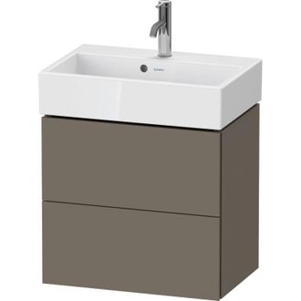Duravit L-cube Mueble De Ba&ntilde;o De Pared Compact, 2 Cajones, Ancho: - Duravit