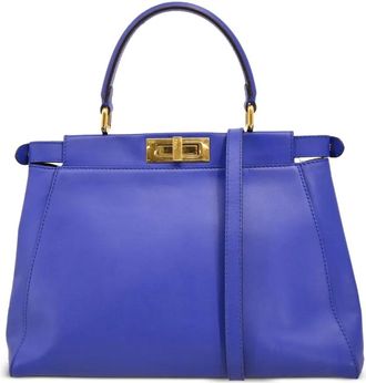 Fendi Borsa a mano Peekaboo 2way 2010 - Blu