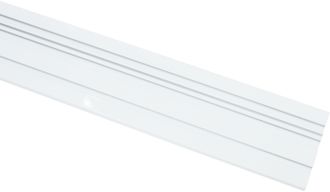 Gardinia Vorhangschiene 3 l&auml;ufig-l&auml;ufig Fixmass Serie Aluminim-Vorhangschiene