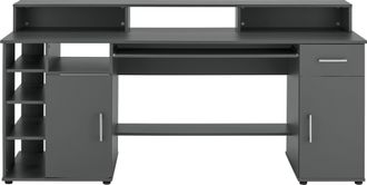 Möbel Vogl Schreibtisch »Timra mit Monitoraufsatz, Tastaturauszug & Towerfach,« Breite 154 oder 178 cm, Made in Germany